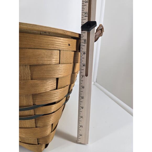 Peterboro Basket Co. Basket with Lid & Handle – Vintage / Decorative - Picture 2 of 12